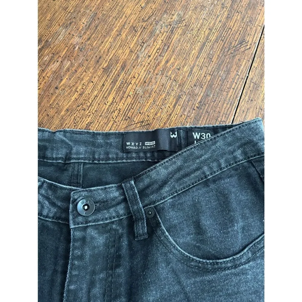 WXYZ Nomad Slim Black Men's Jeans - Classic Skinny Fit. Size 30 EUC